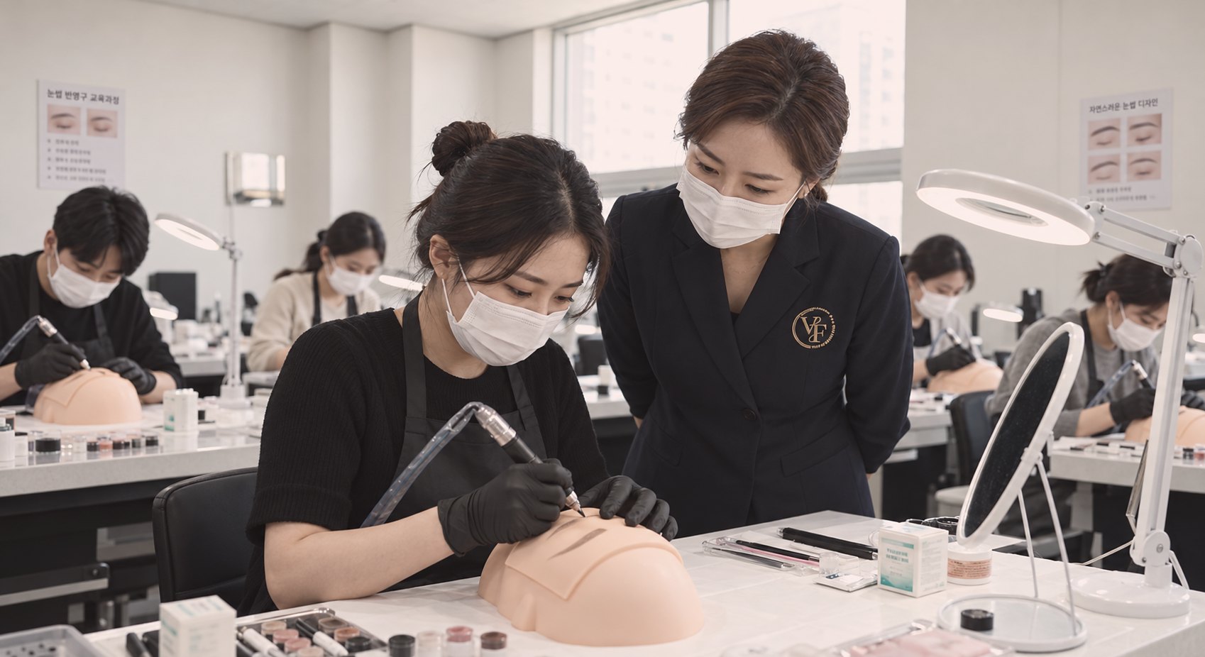 뷰티:풀 반영구 실습 교육 현장